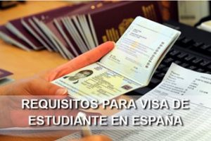 Requisitos visado estudiante España